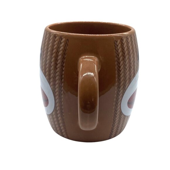 Sock Monkey Ceramic Mug Coffee Cup Dual 2 Handles By Galerie - Picture 3 of 6
